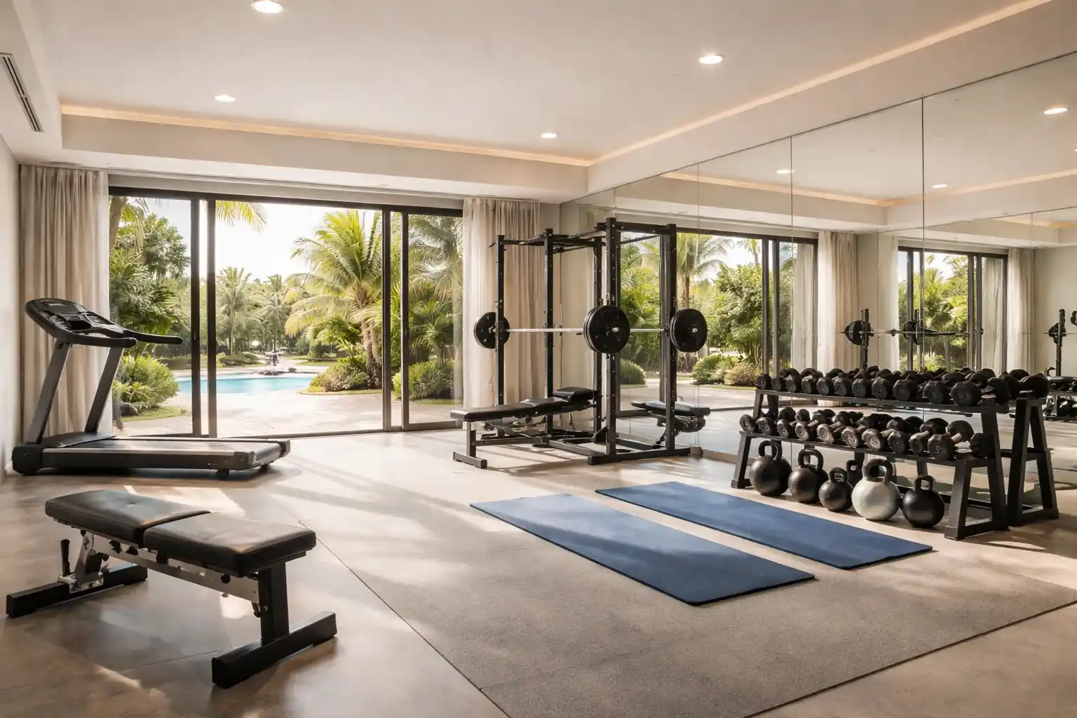 Home Gym Mirrors in Florida: Transform Your Fitness Space