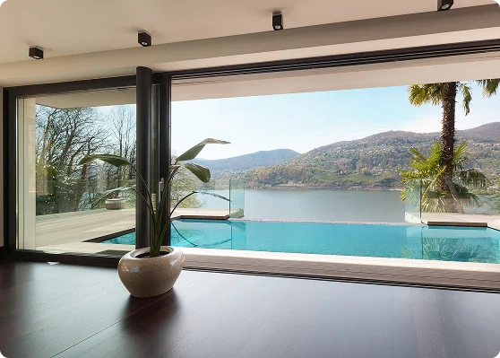 Advanced base shoe mounting for a sleek glass railing company near me