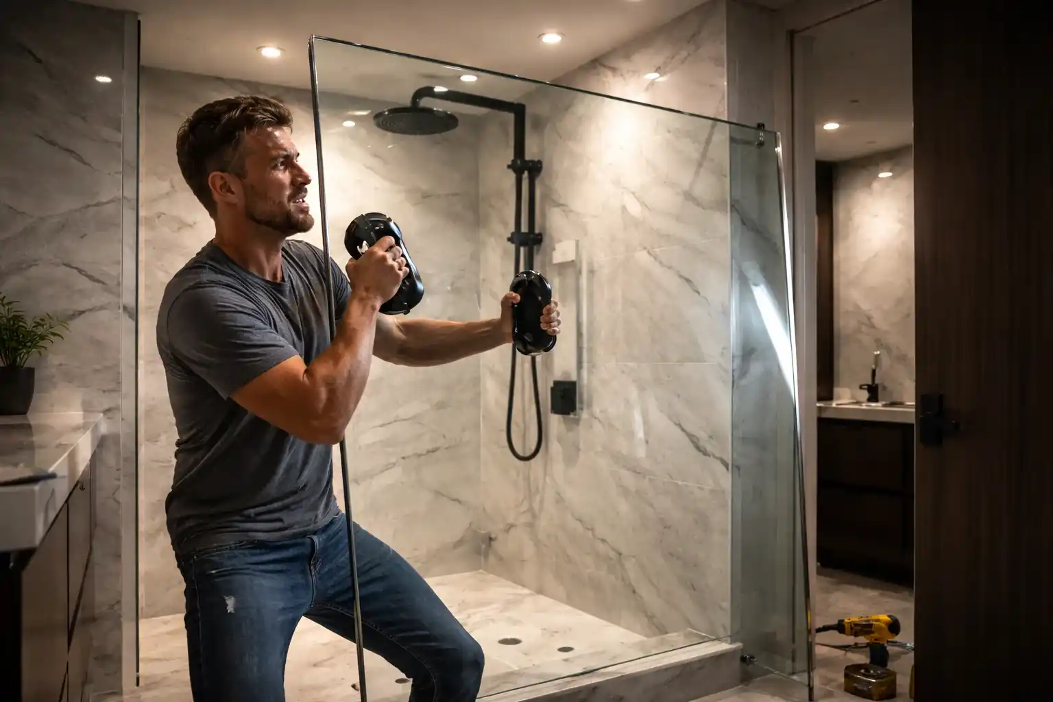DIY Shower Door Install vs. Pro: The Hidden Risks of Installing Heavy Glass Yourself