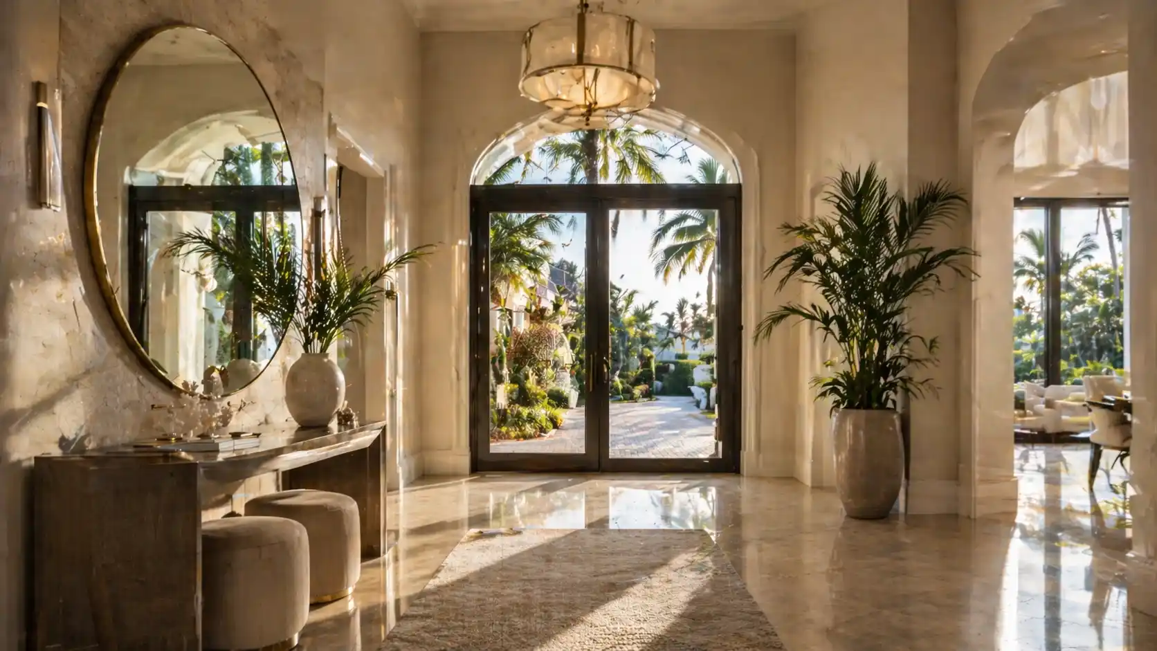 Entrance Hall Mirrors: Foyer Mirrors Large in Naples