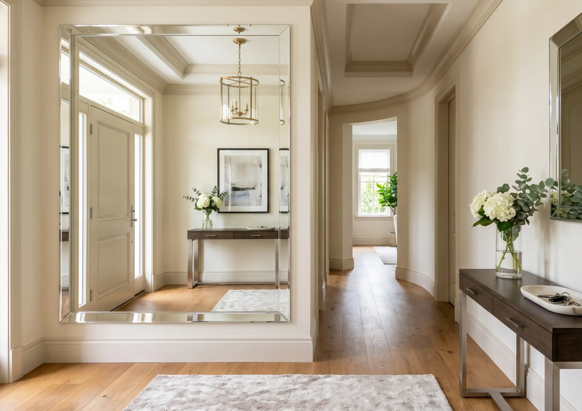 Premium entryway hallway mirrors designed for a grand and welcoming home entrance