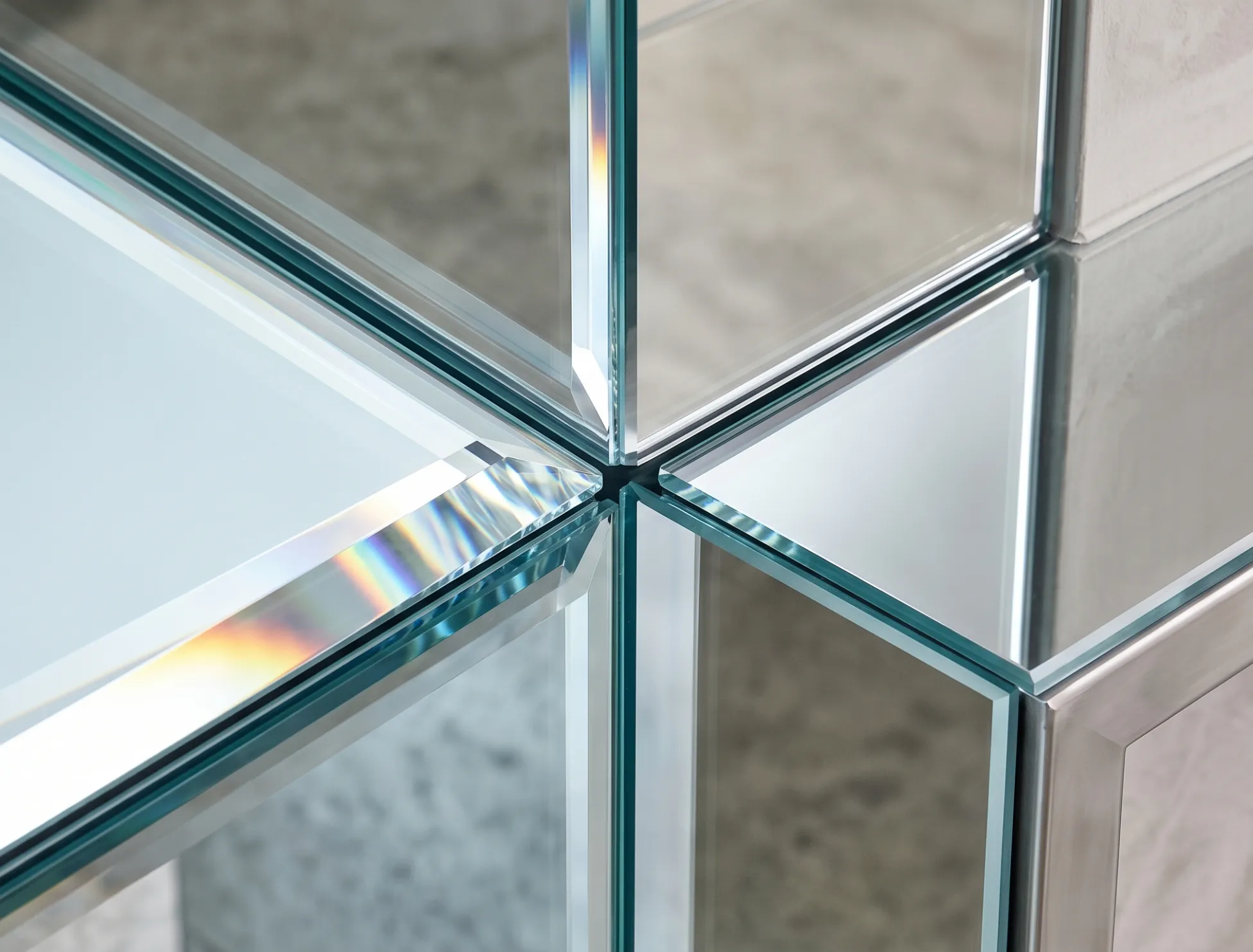 Sophisticated hallway entrance mirror designed to complement Naples home architecture