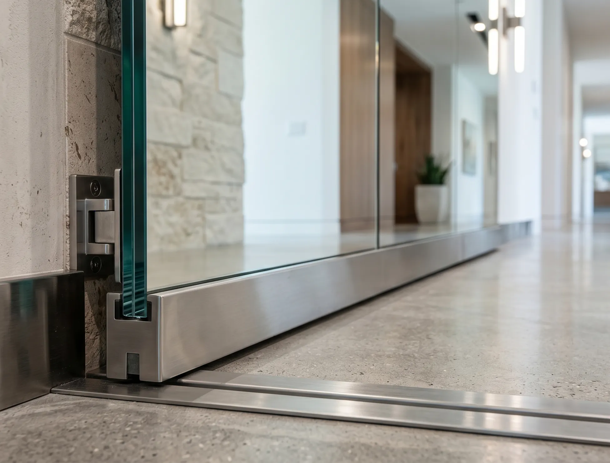 Durable large hallway mirror built to withstand frequent use in high-traffic areas