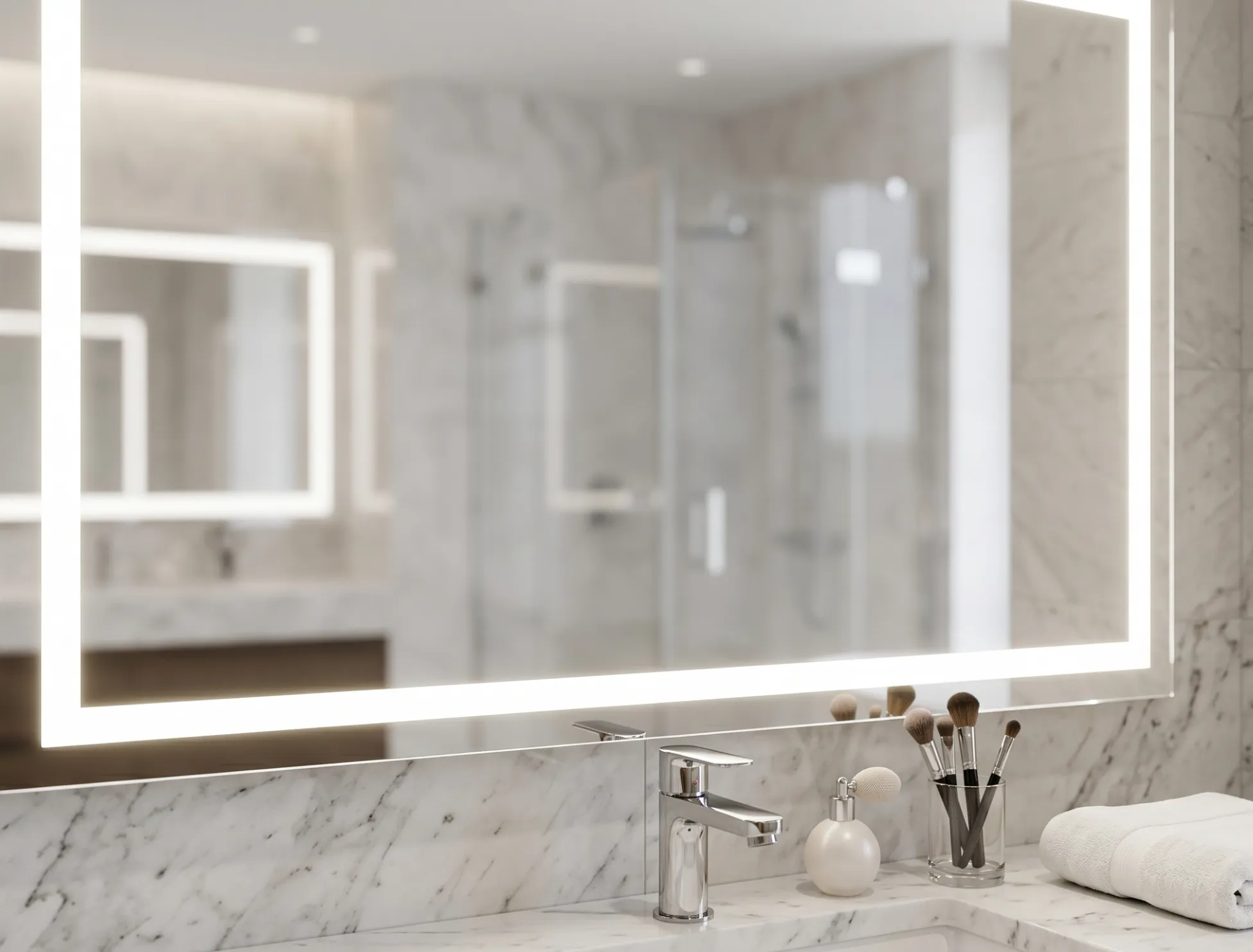 Durable and water-resistant makeup mirror near me built for daily grooming in high-humidity environments