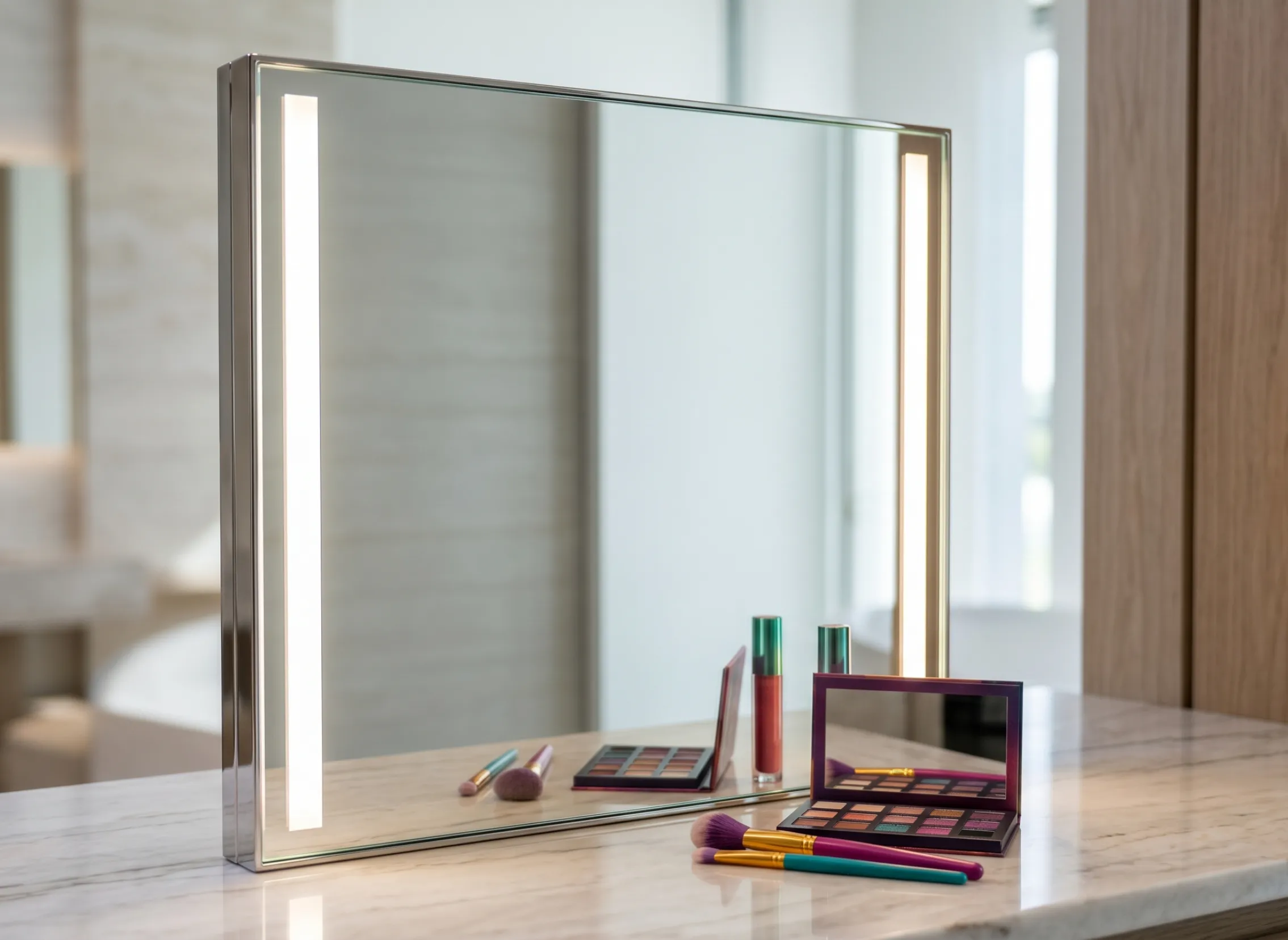 High-definition LED lighting for professional makeup mirrors in Naples, Florida