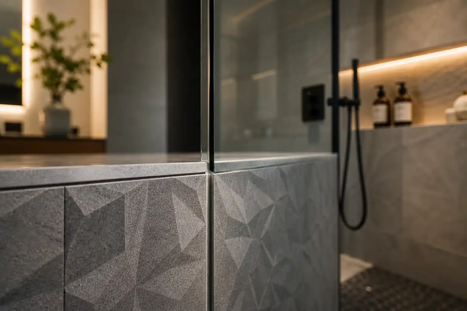 How to Master Matching Glass to Tile In Naples Bath