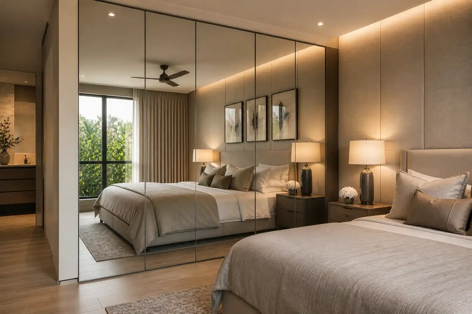 Mirrored Closet Doors Custom: Naples Bedroom Renovation Guide