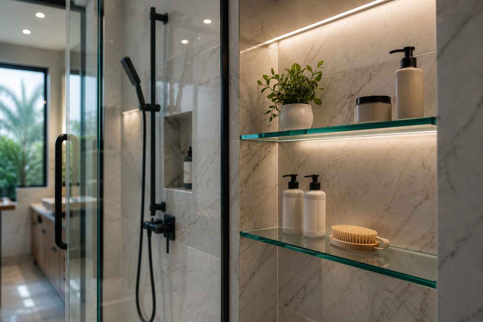 Custom Glass Shower Shelves: Functional Elegance For 2026 Bathrooms In Naples