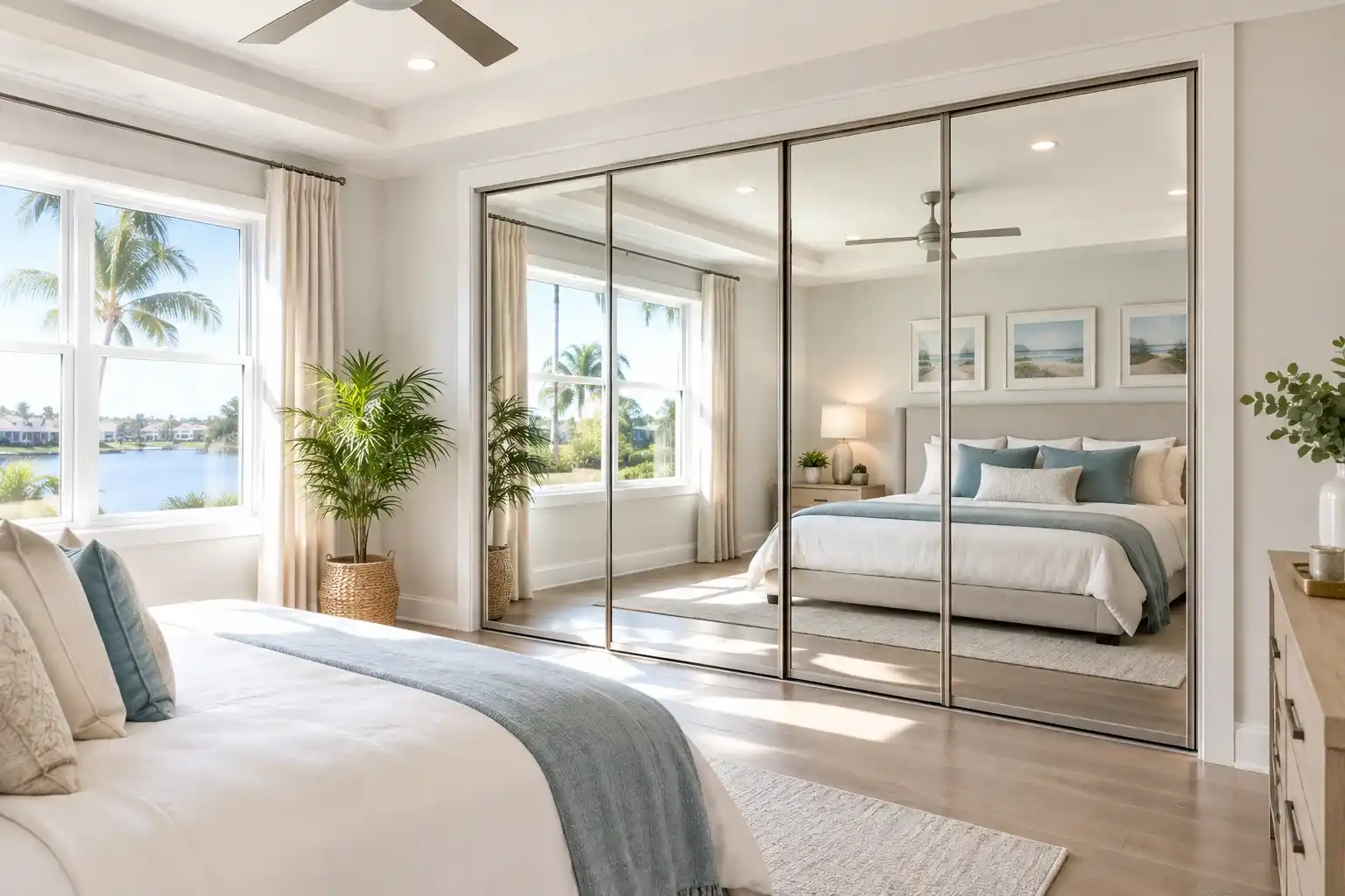 Cape Coral Mirrored Doors for a Brighter, Bigger Master Suite