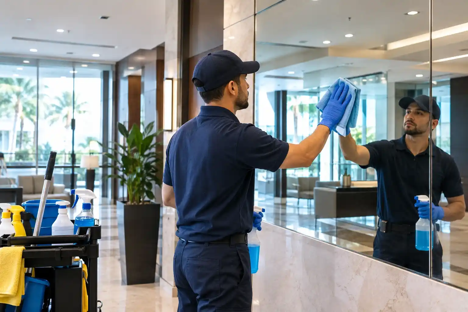 Commercial Mirror Maintenance in Florida