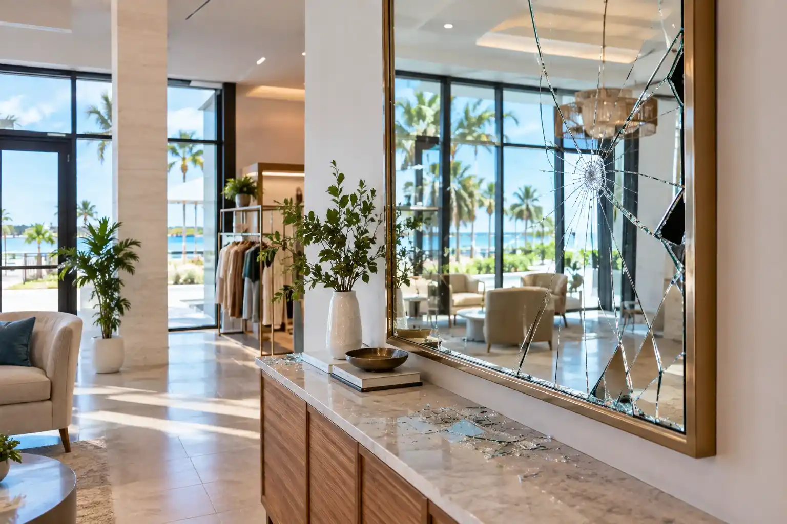 Does Insurance Cover Commercial Mirror Damage in Florida?