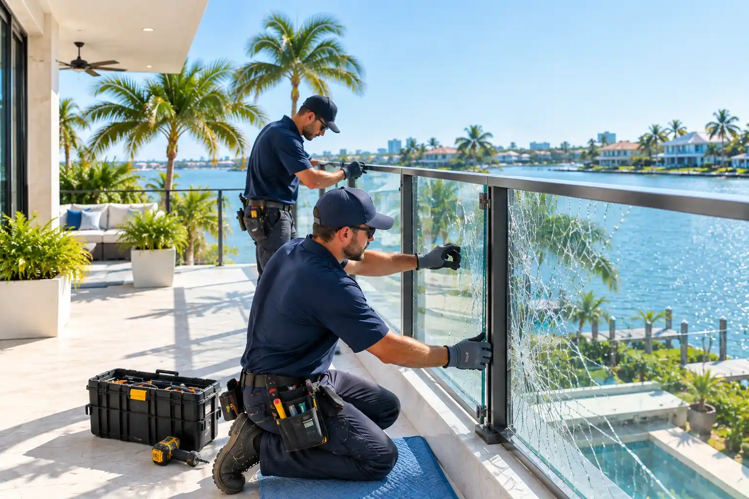 Emergency Glass Railing Service in Naples: How Fast Can It Be Fixed?
