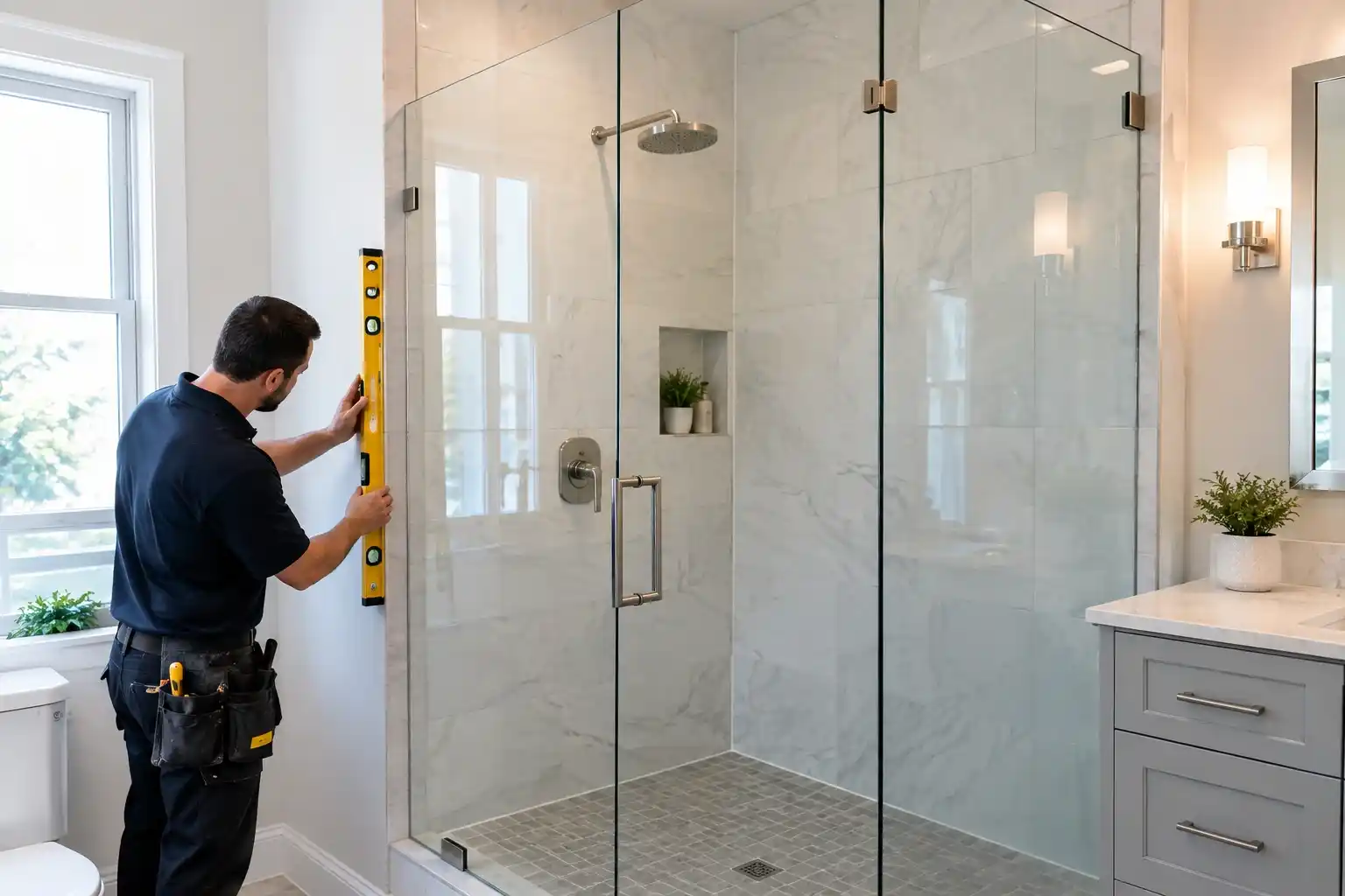 Out of Plumb Walls Shower Fit: How Custom Glass Solves Older Home Settling