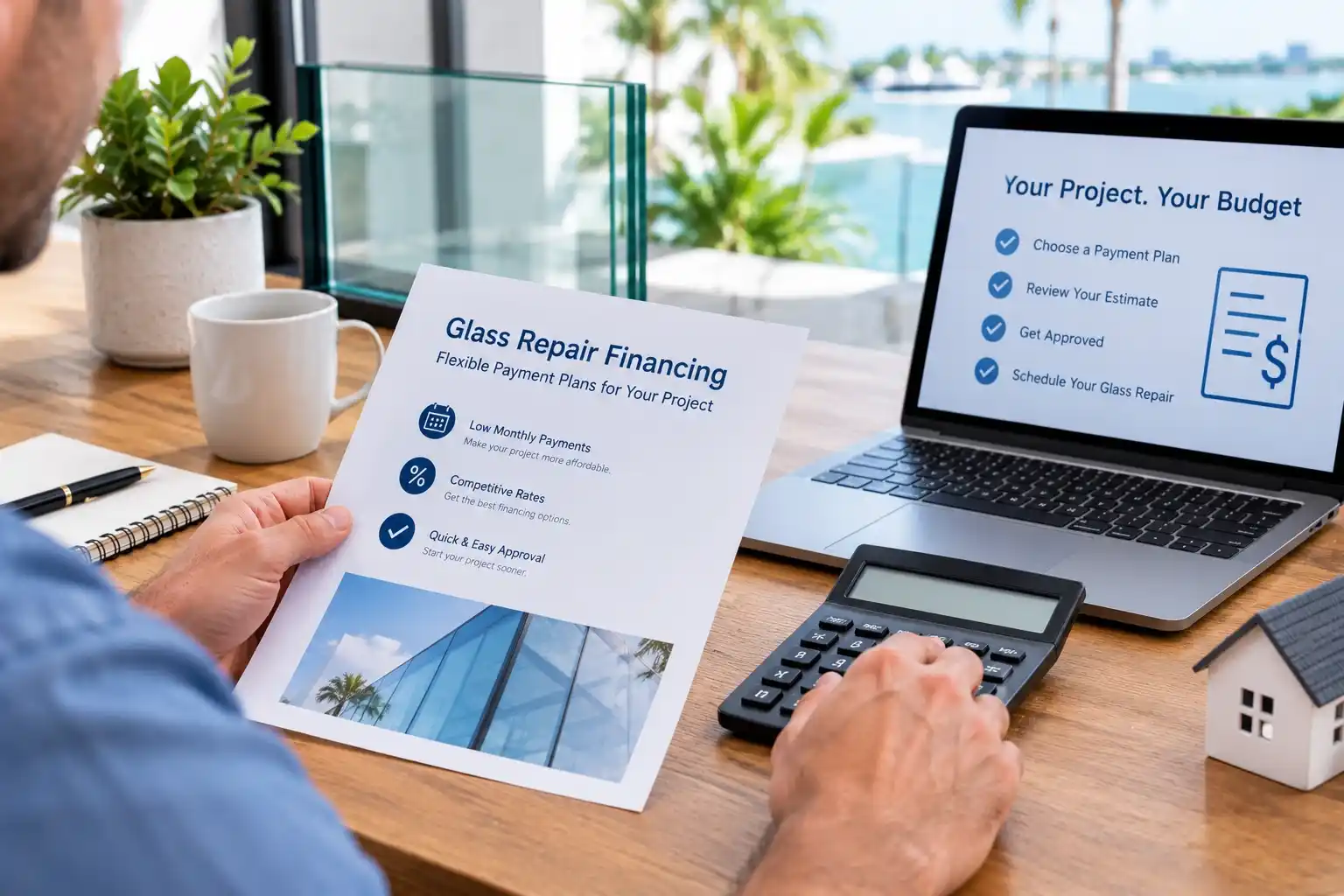 Glass Repair Financing Project: Payment Plans, Budgeting and What to Expect