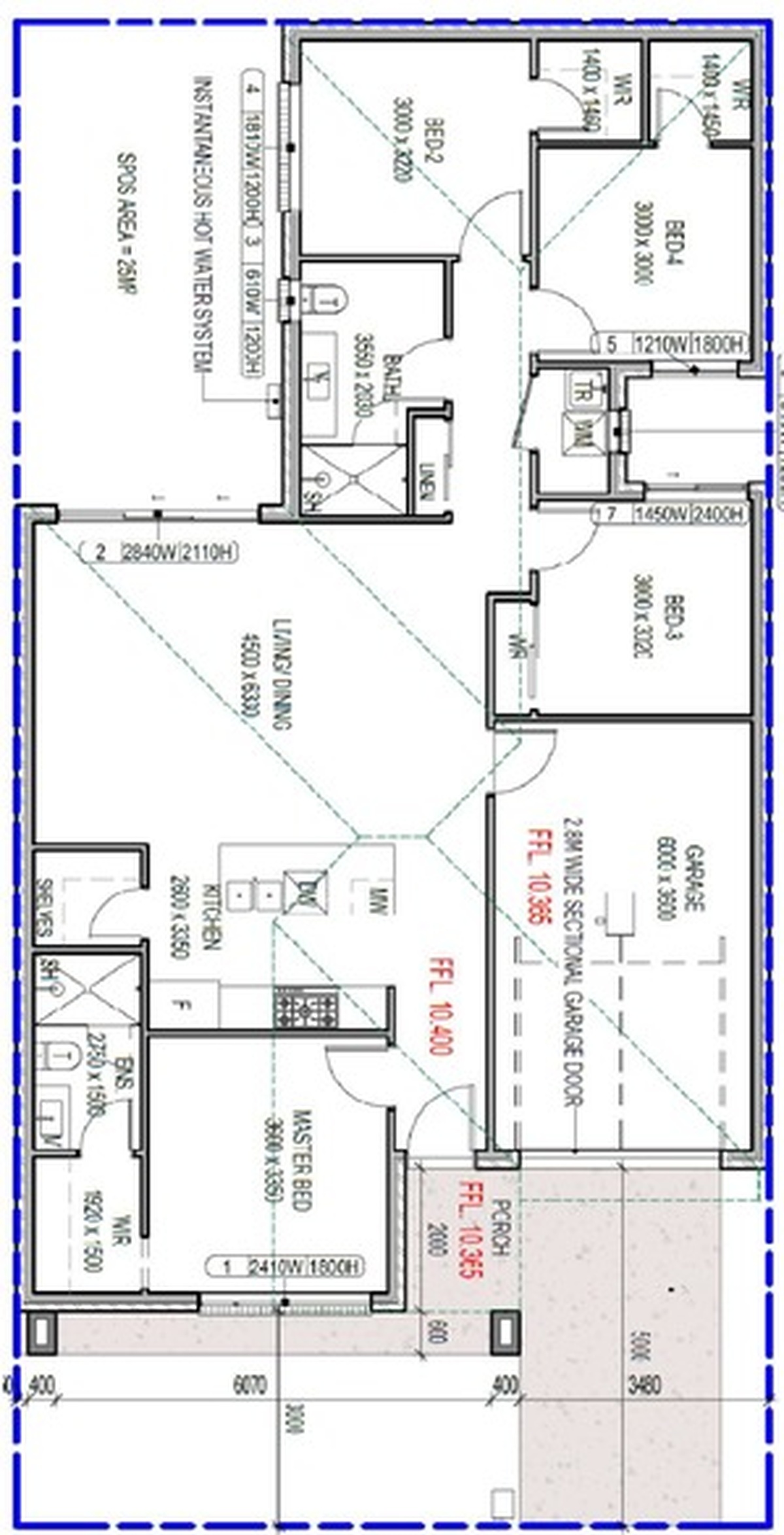 Floor plan for Kielder Crescent