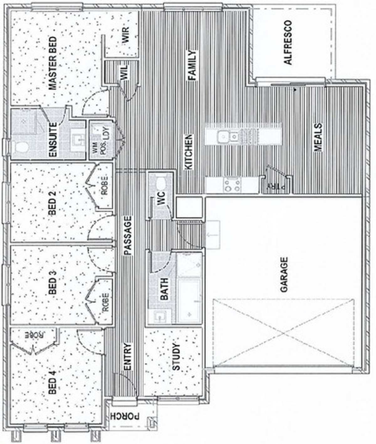 Floor plan for Foster Street, Merbein