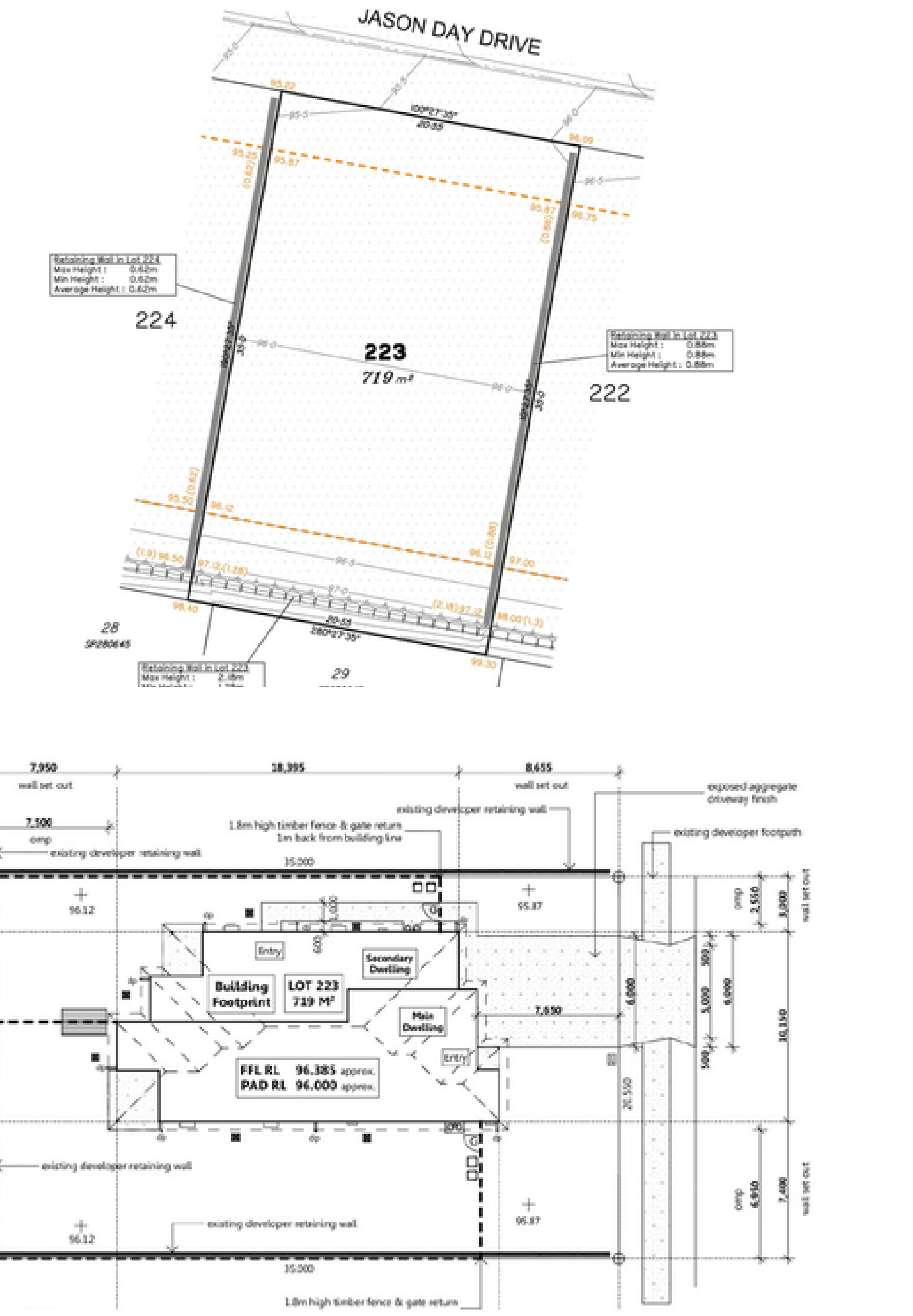 Lot 223 Oakview Heights site plan