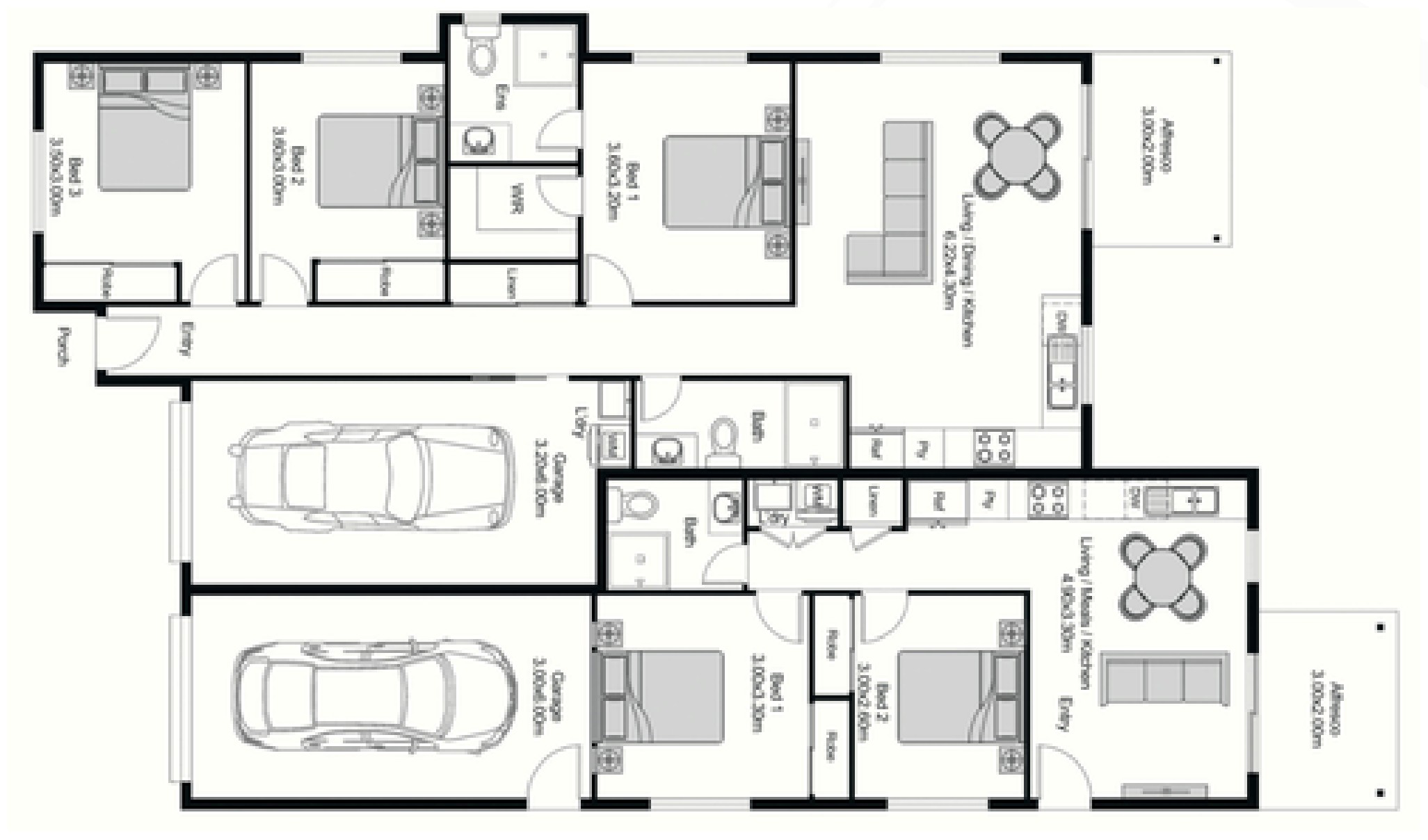 Mt Falcon Estate Lot 208 dual-key floor plan