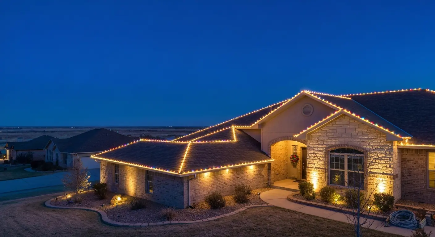 Full-house Christmas light display