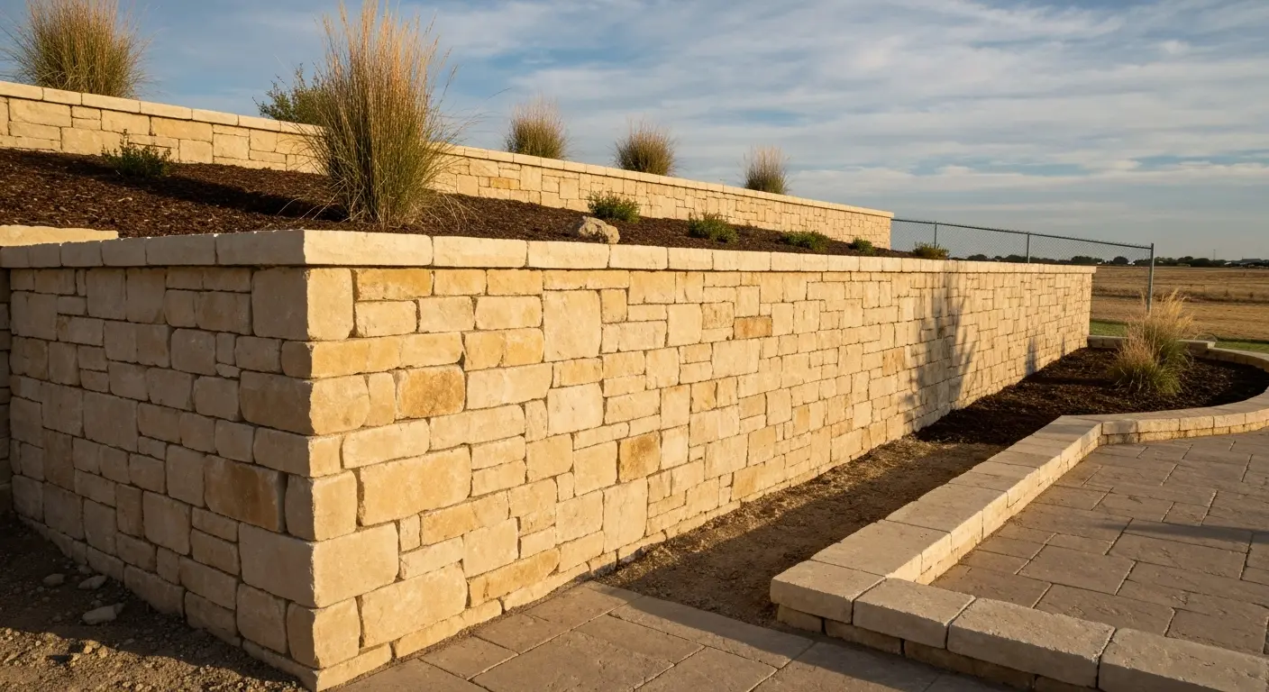Custom retaining wall
