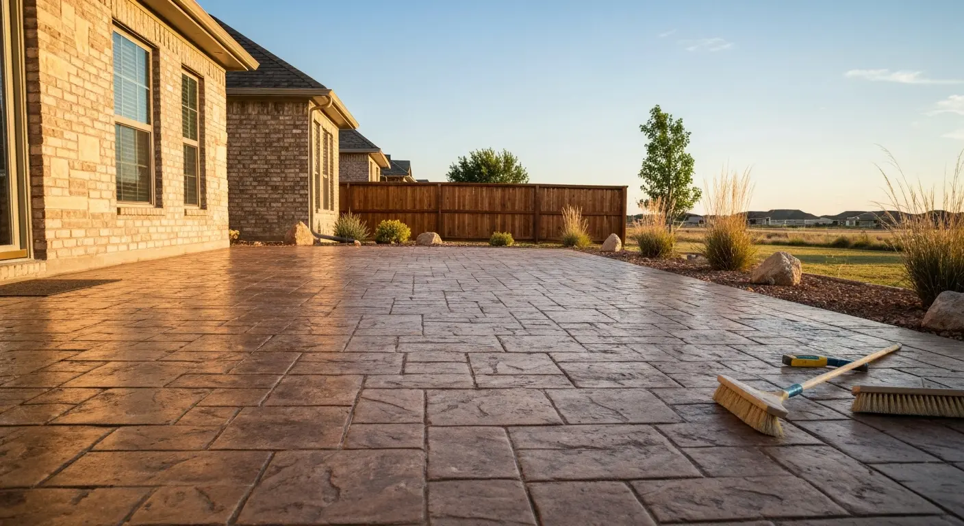 Concrete patio