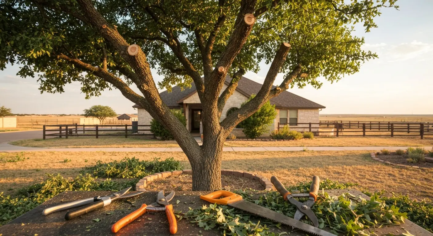 Tree trimming service in Claude, TX