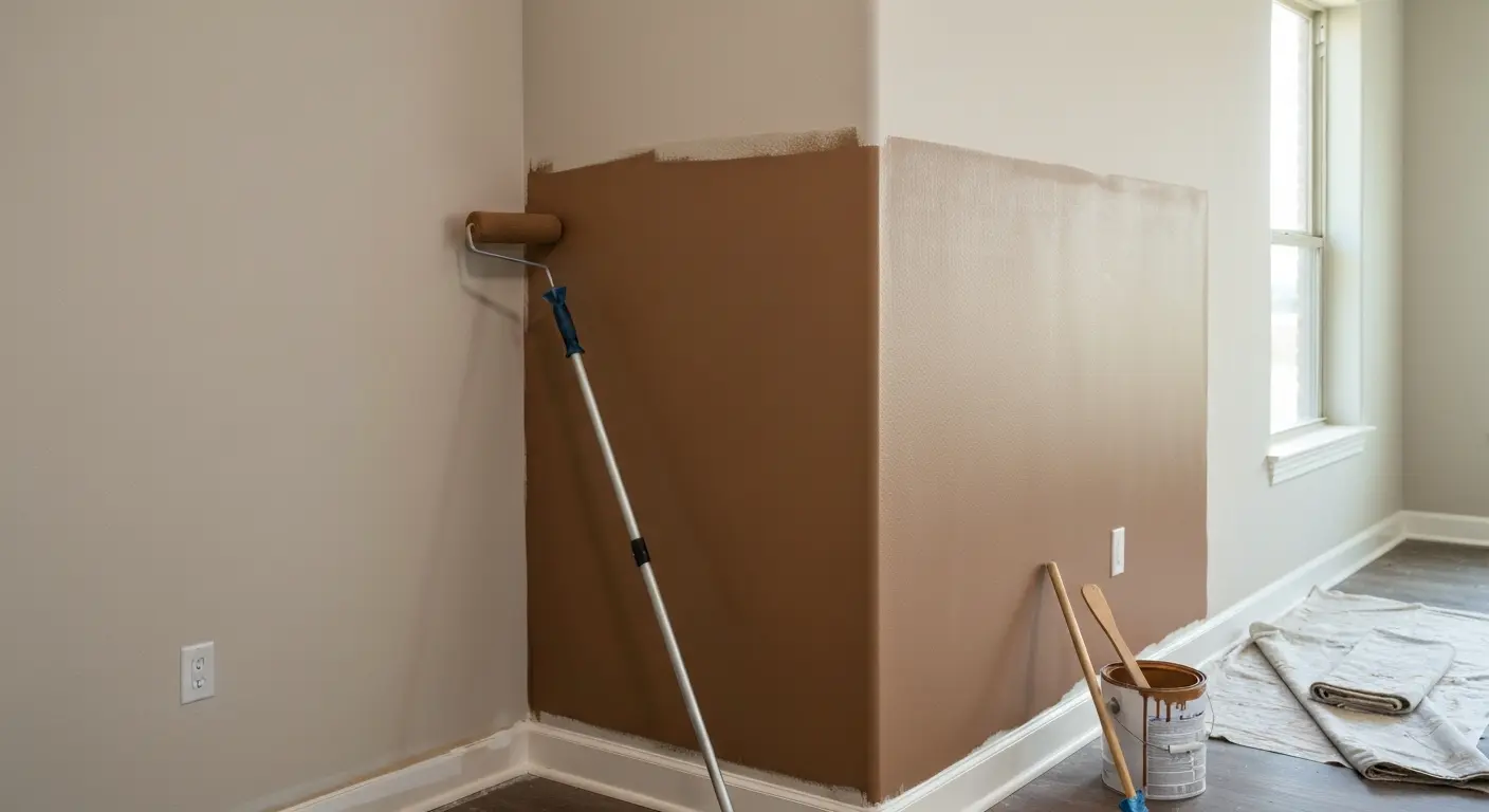 Accent wall painting project
