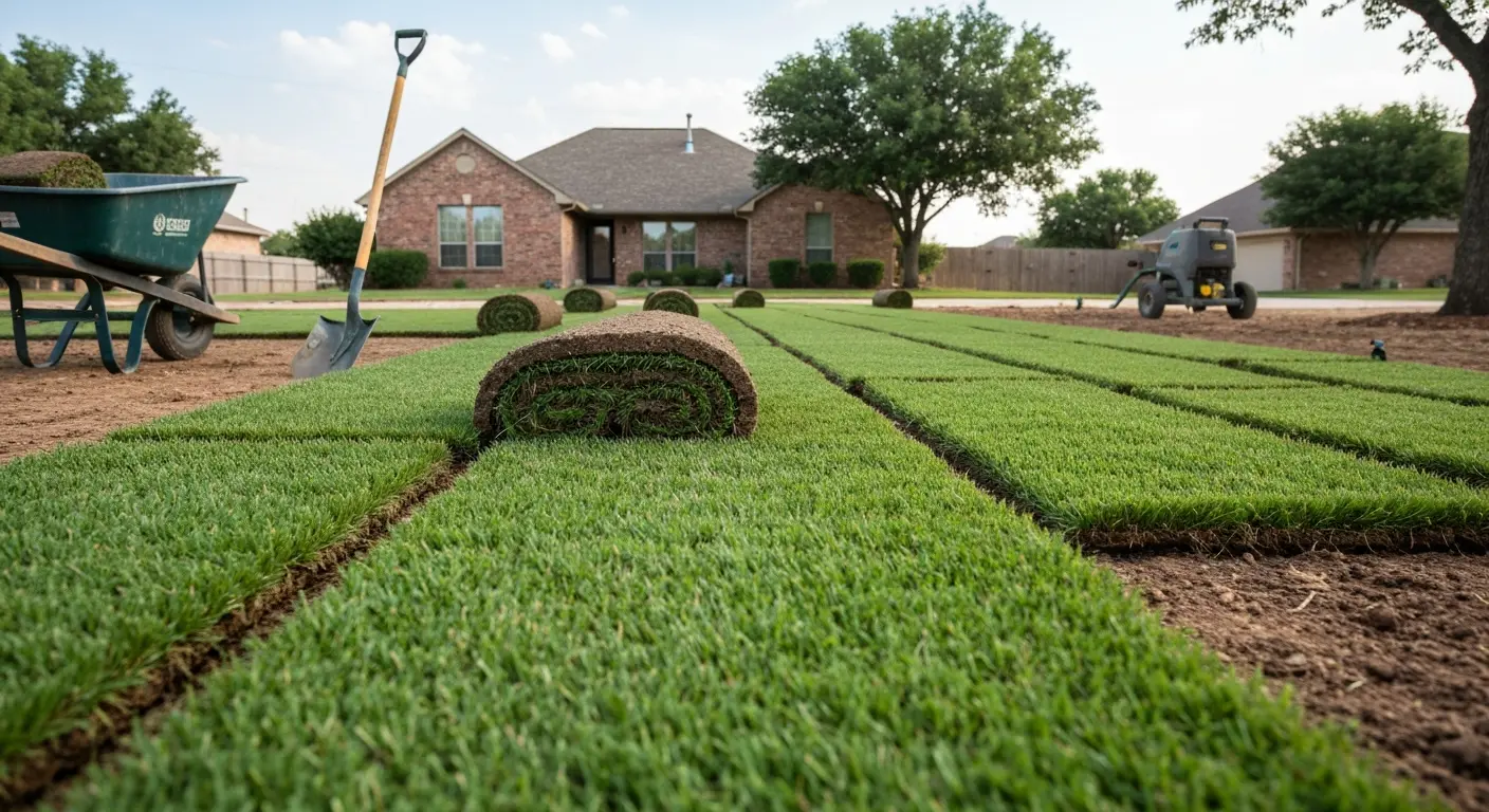 Sod installation and landscape project