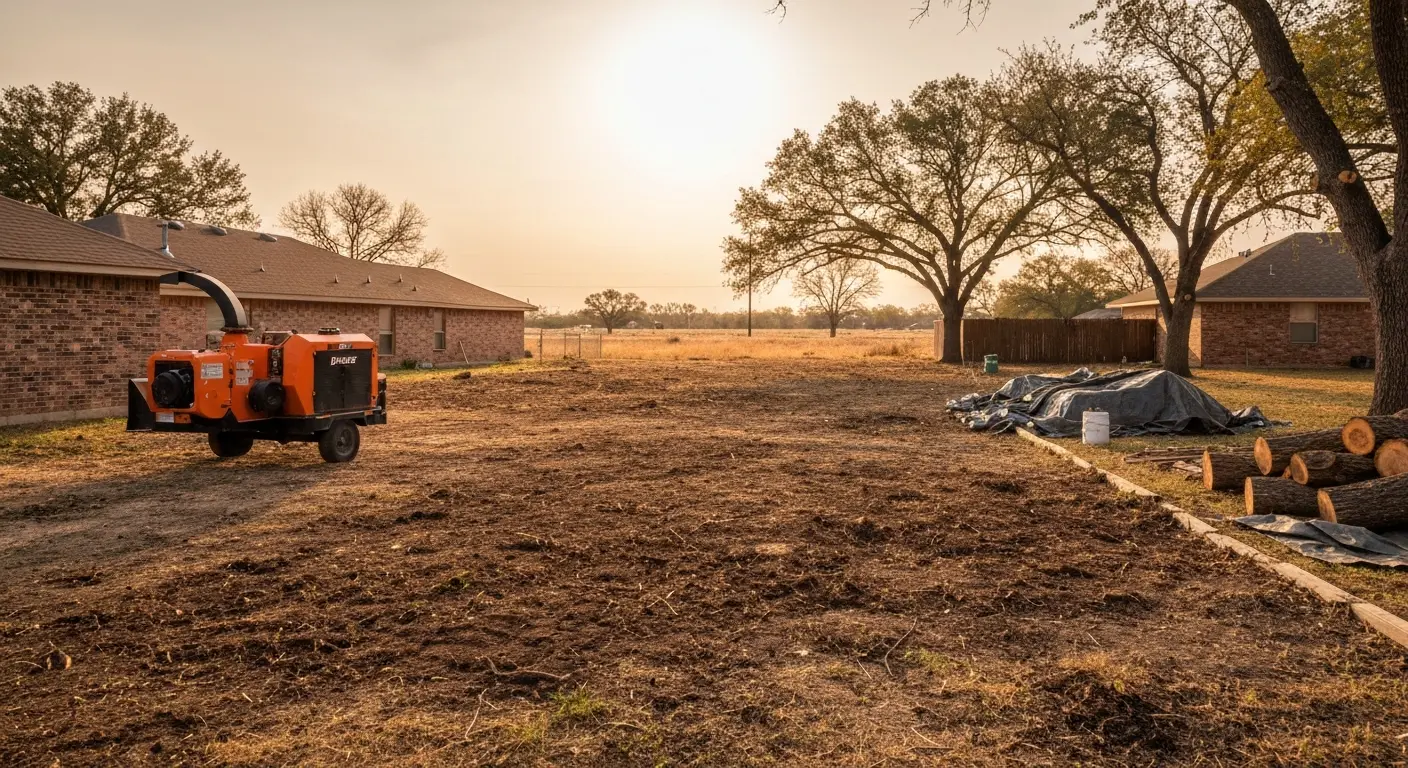 Site cleanup after tree removal Wichita Falls