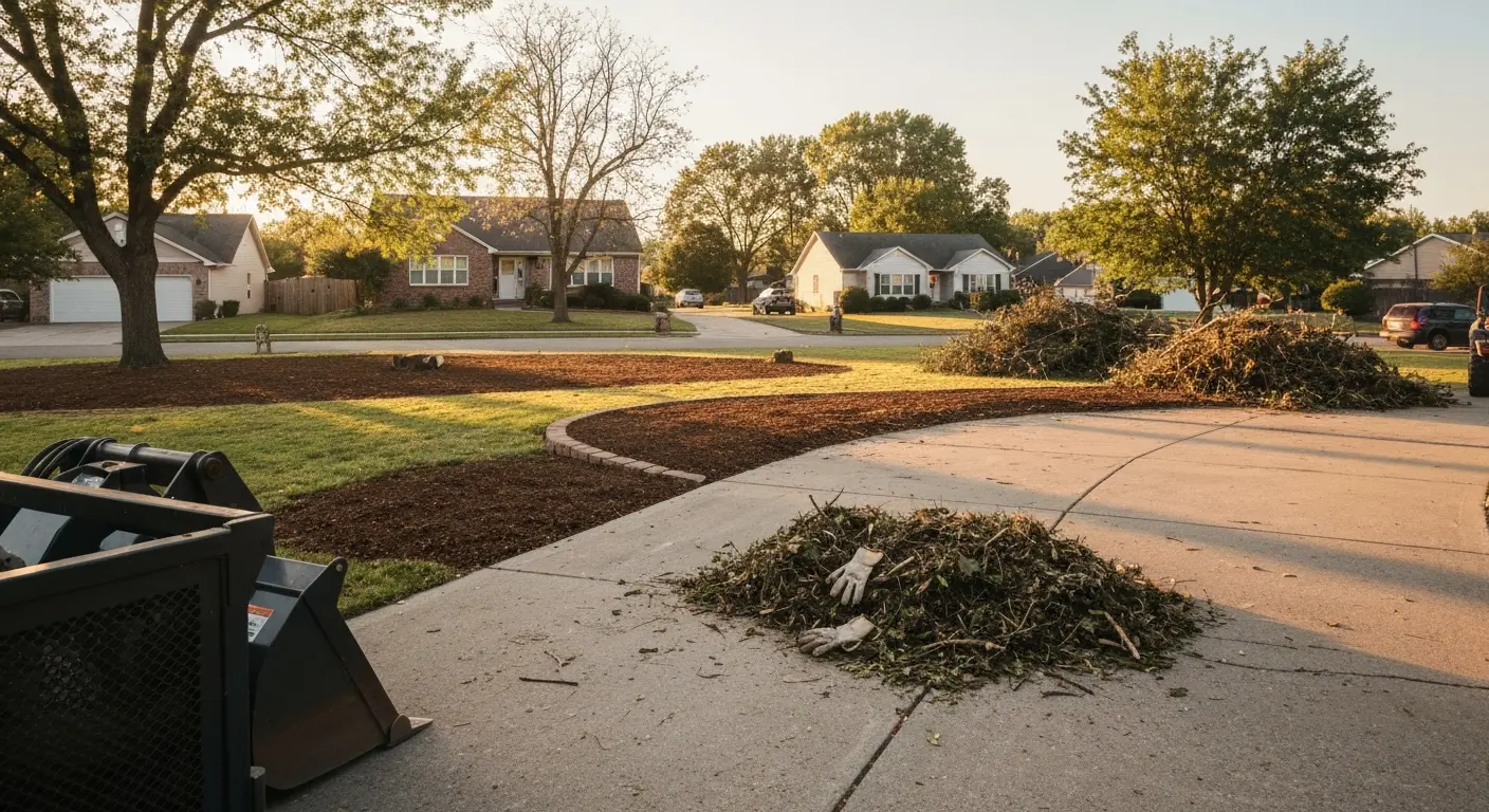 Debris cleanup and haul-off