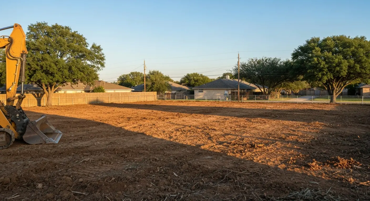 Land clearing work