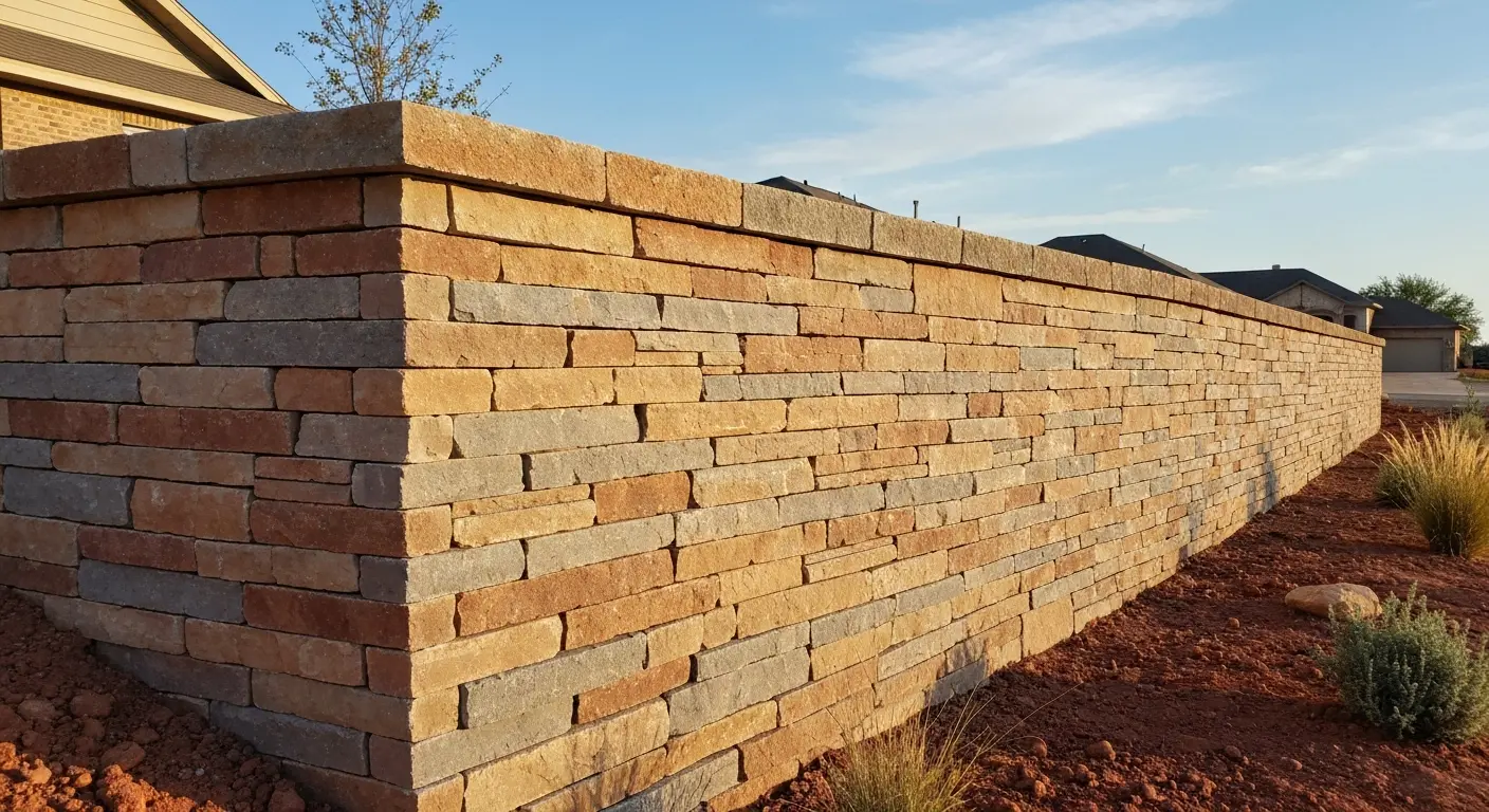 Retaining wall installation