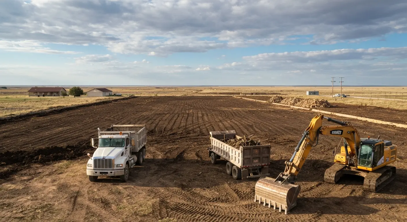 Land clearing work