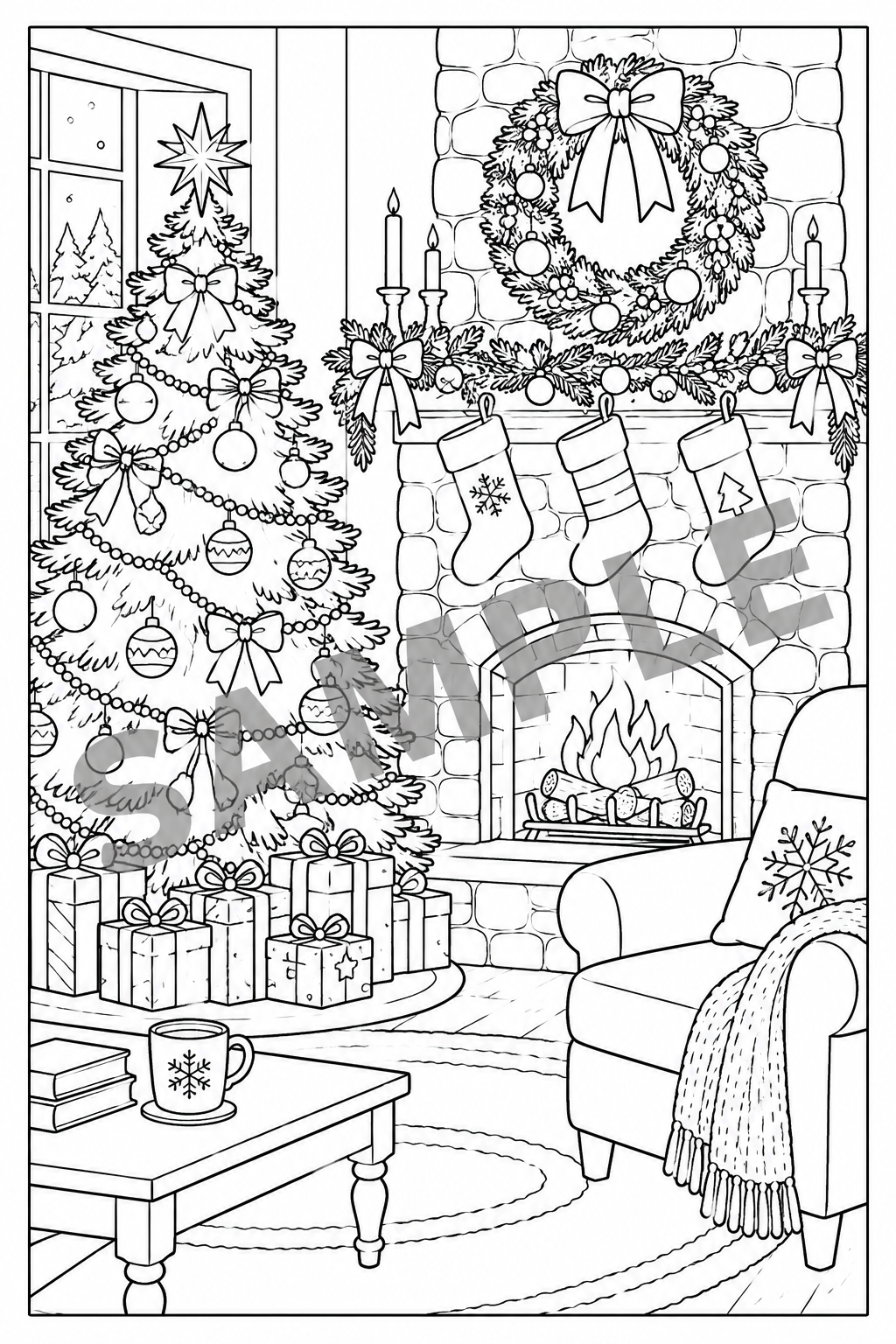 Samples — Christmas by Candlelight — Christmas Living Room