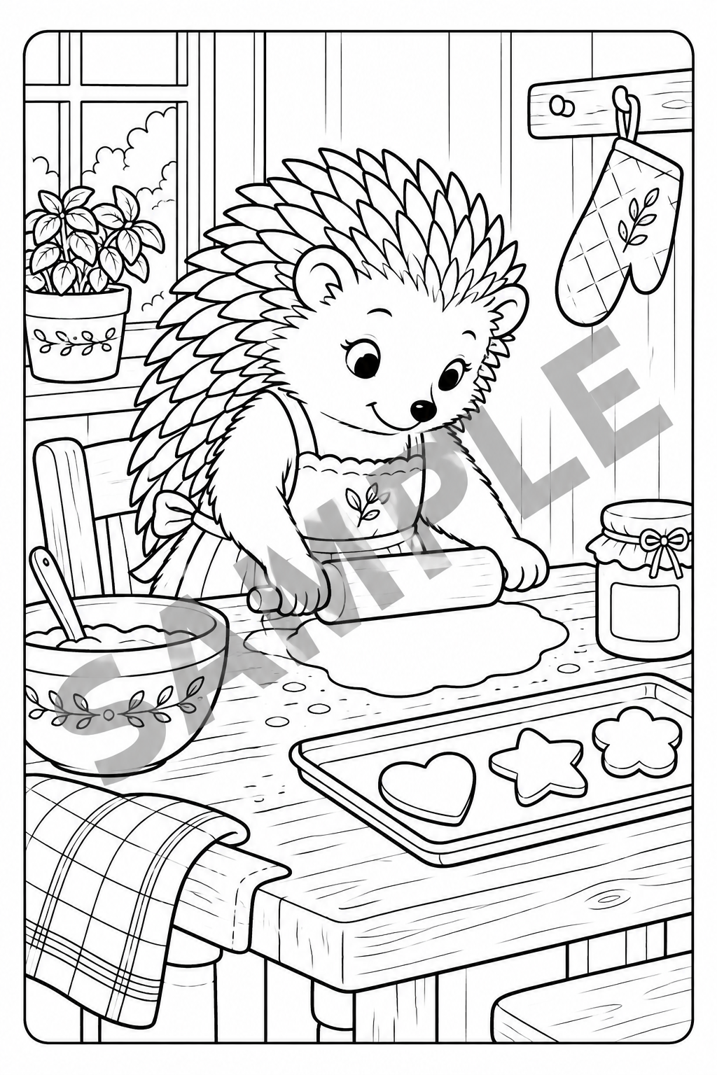Samples — Little Woodland Comforts — Baking Hedgehog