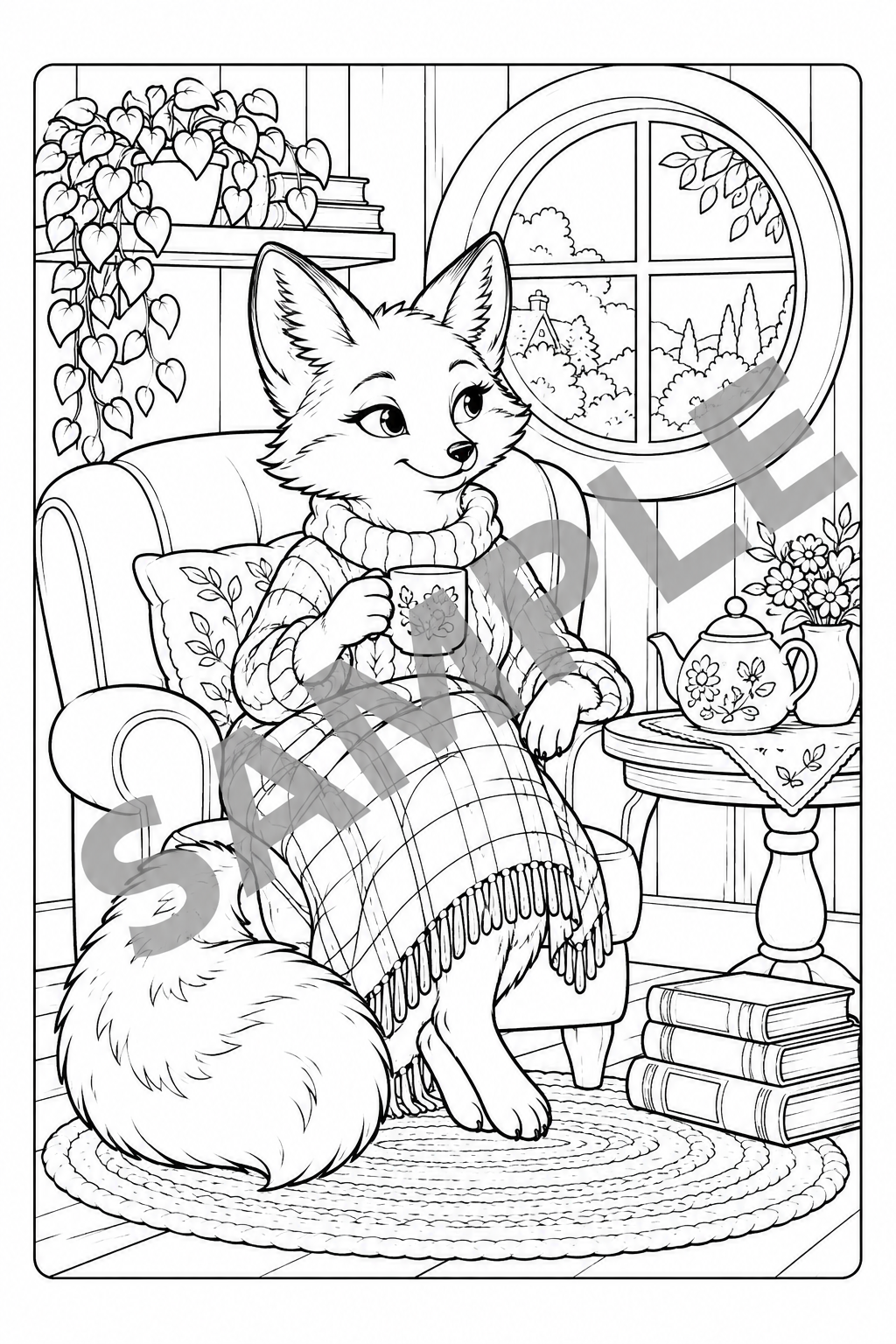 Samples — Little Woodland Comforts — Fox with Tea
