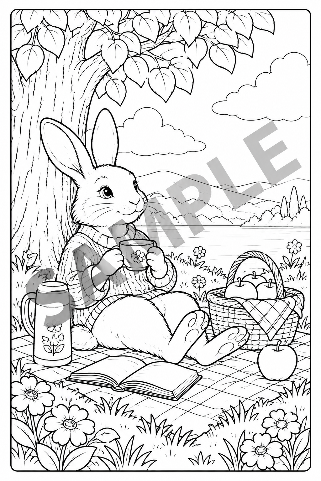 Samples — Little Woodland Comforts — Rabbit Picnic