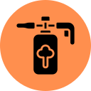 Icon representing batt insulation for walls, floors, and attics with strong thermal performance