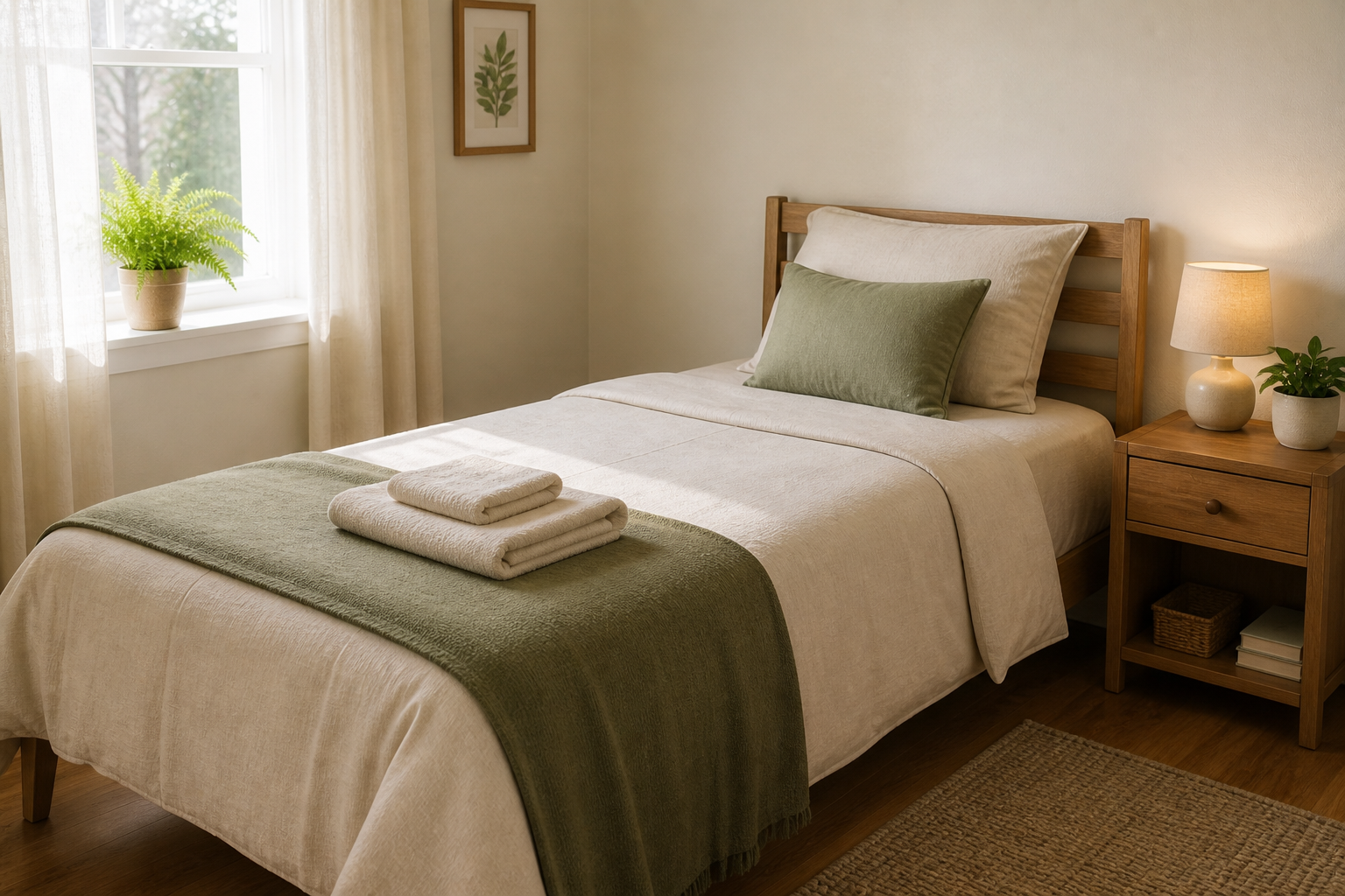 A Nest Home bedroom