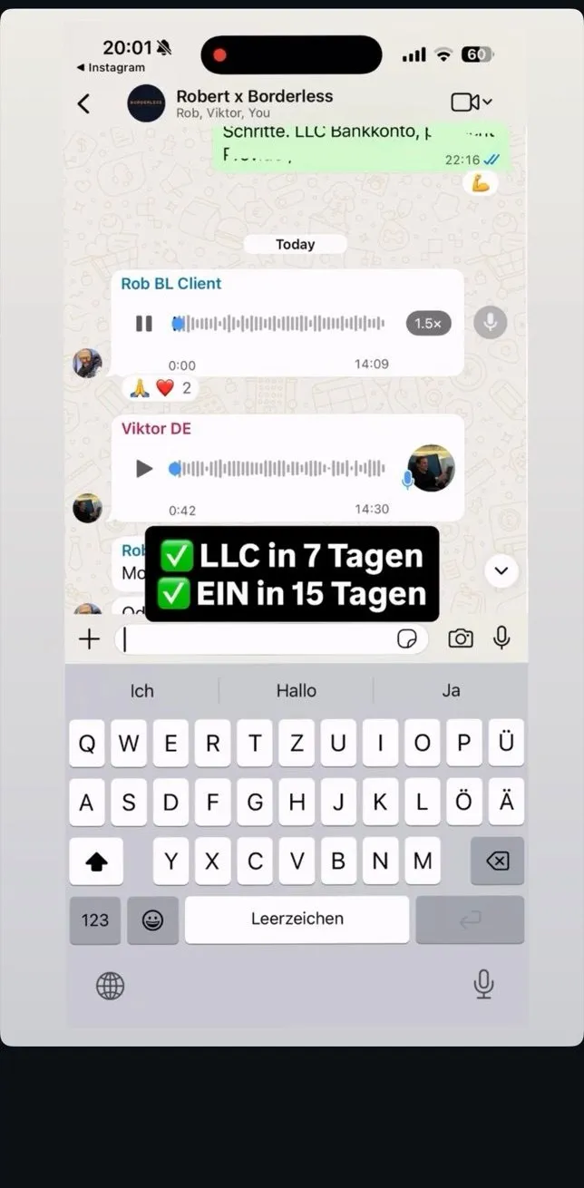 LLC in 7 days, EIN in 15 days