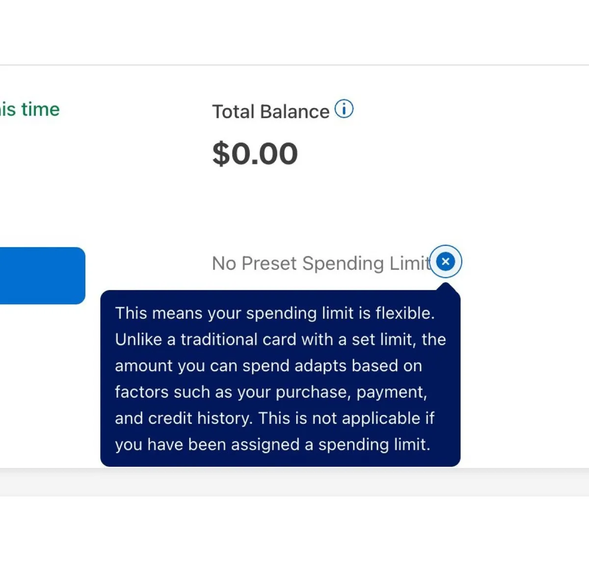 Amex with no preset spending limit