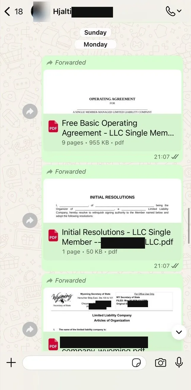 The complete LLC document set