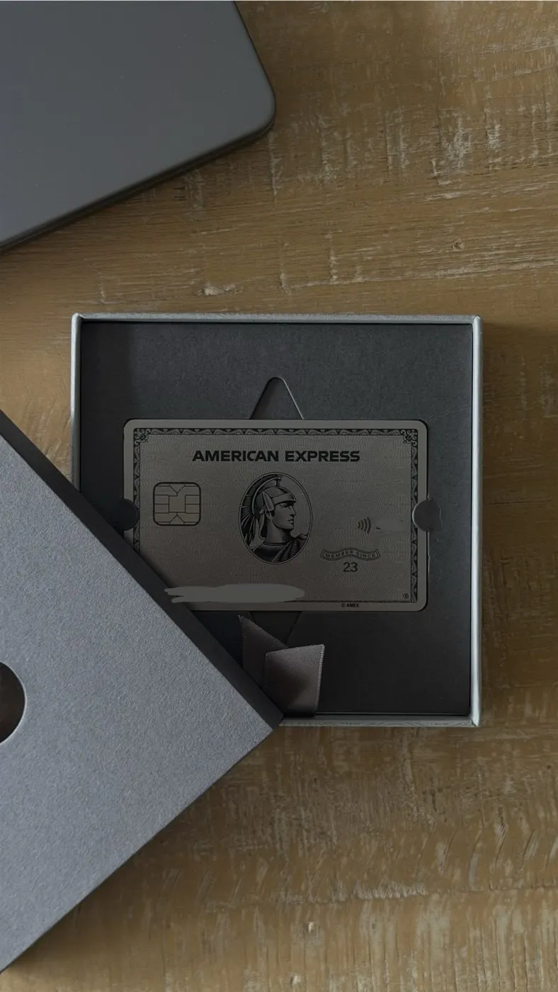 Amex Platinum, freshly unboxed