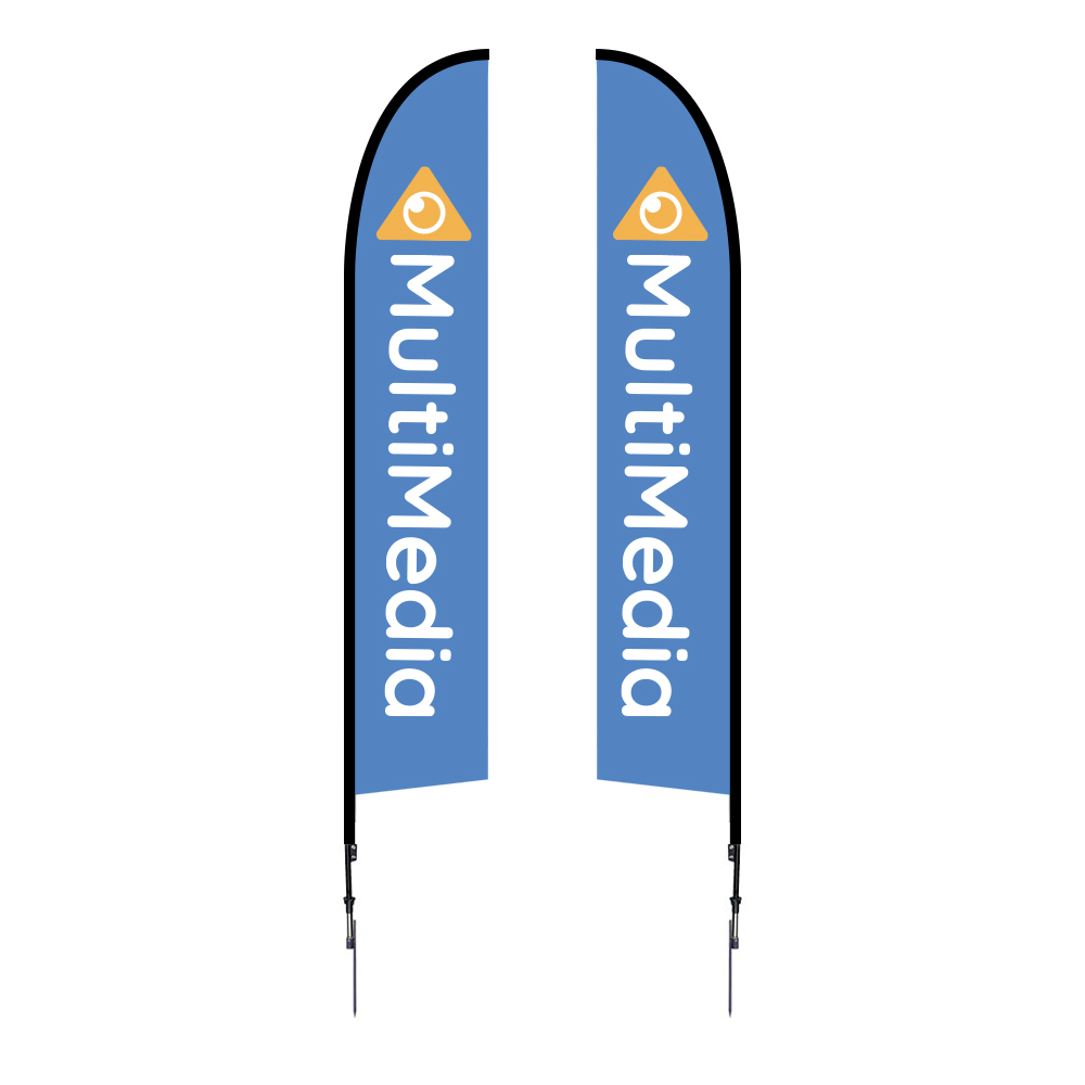 Custom advertising flags for events storefronts promotions and outdoor branding