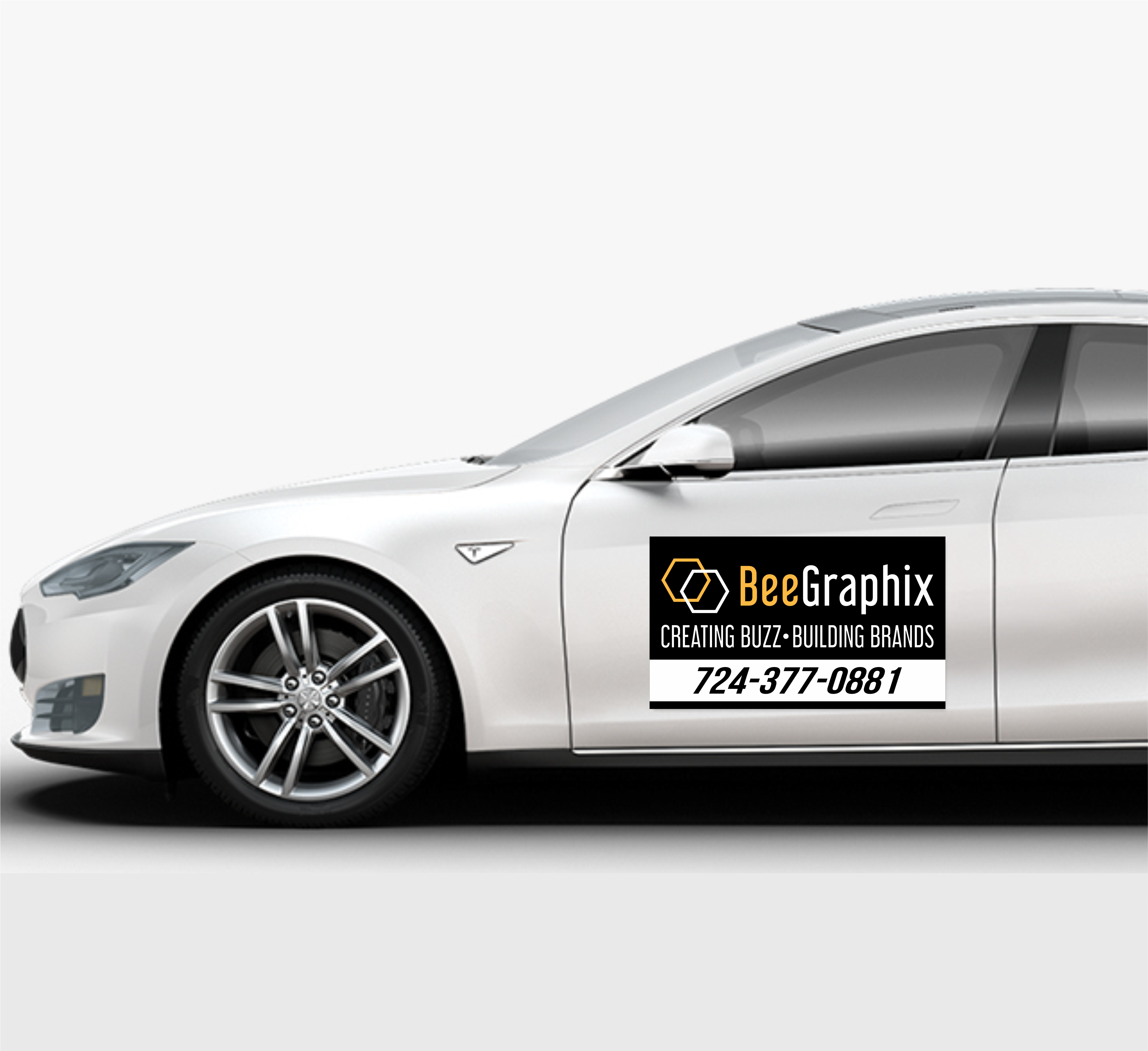 Custom car magnets for mobile business advertising and vehicle branding