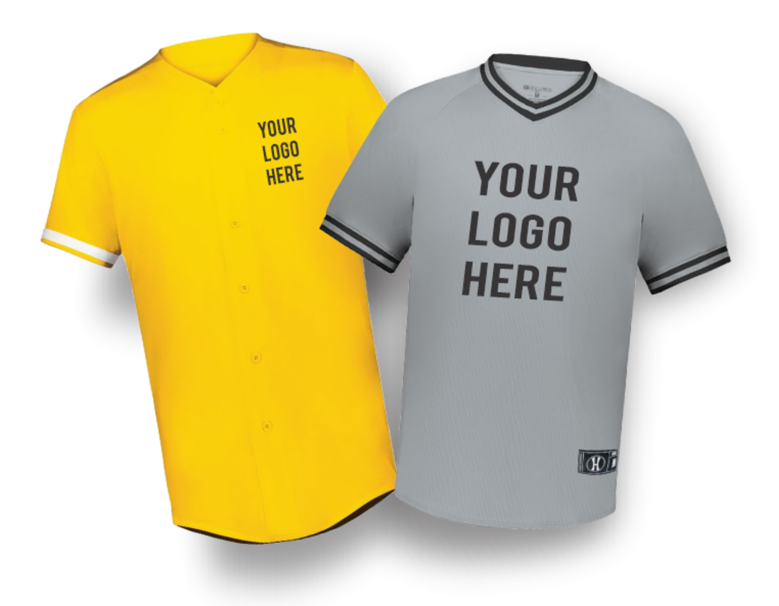Premade BeeGraphix team uniforms customized with team logos and team colors