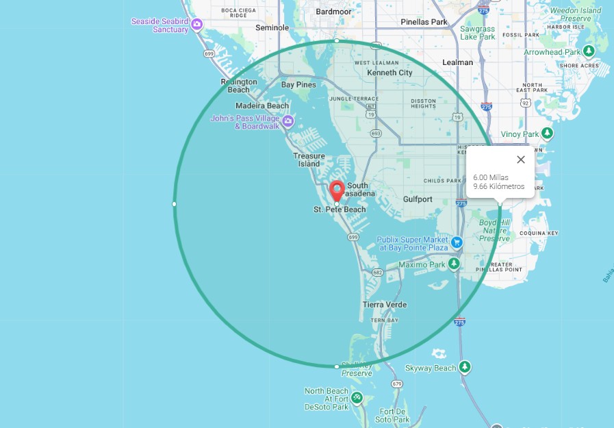 Tuttorosso delivery area map