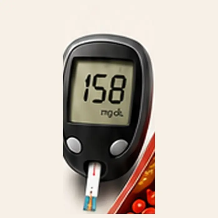 Blutzuckermessgerät zur Veranschaulichung des HbA1c-Tests