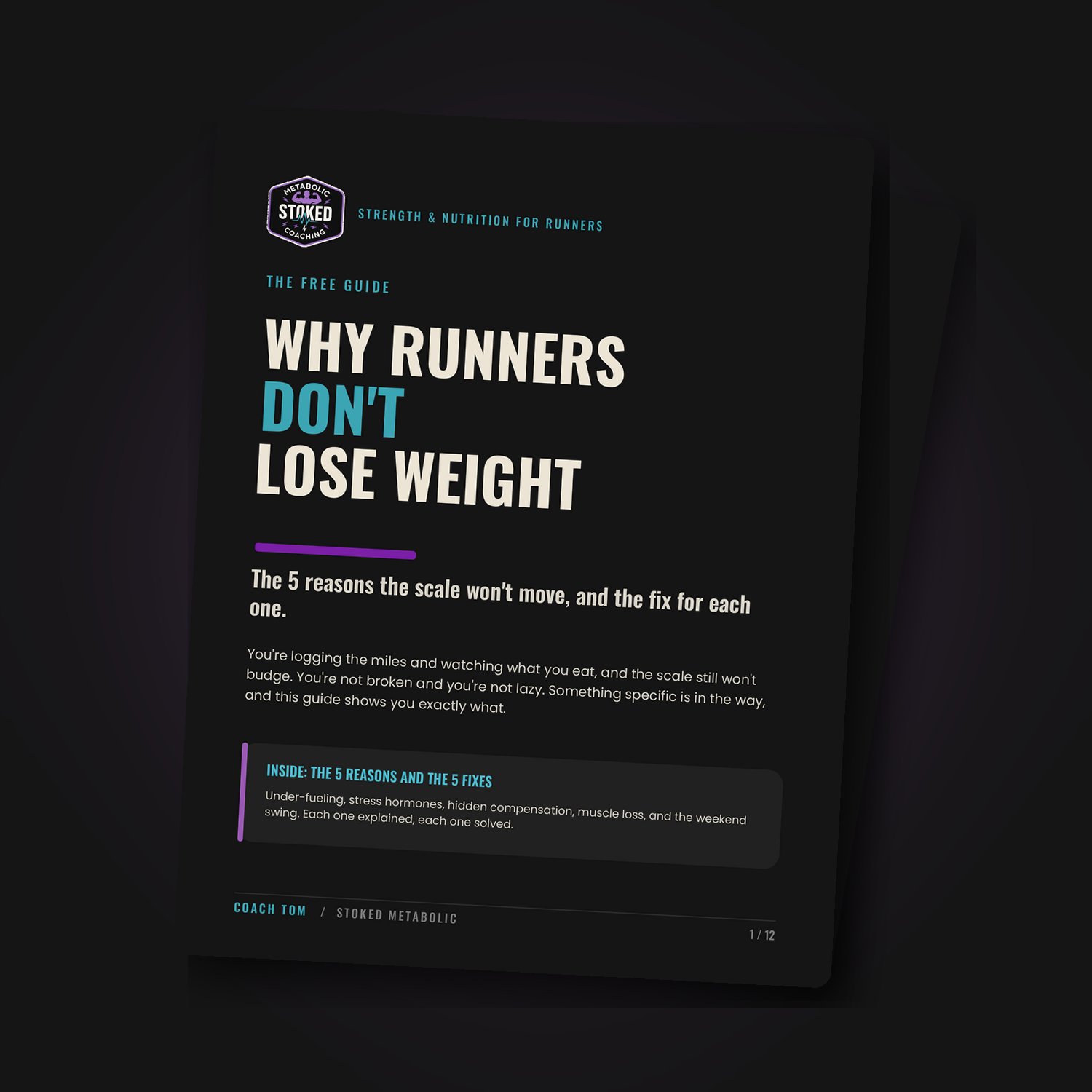 Why Runners Don't Lose Weight guide mockup