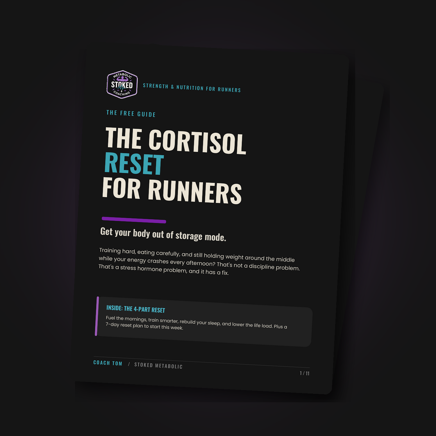 Cortisol Reset for Runners guide mockup